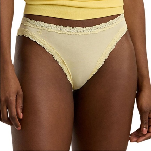 Lauren Ralph Lauren Other - Lauren Ralph Lauren Women XL Cotton & Lace Jersey Bikini Brief Underwear